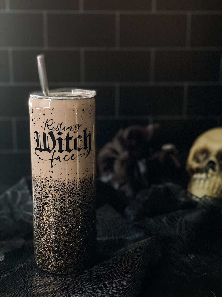 Witchy Skinny Tumbler Straw, 20oz - Feeling a Little Witchy - FlooredByArt