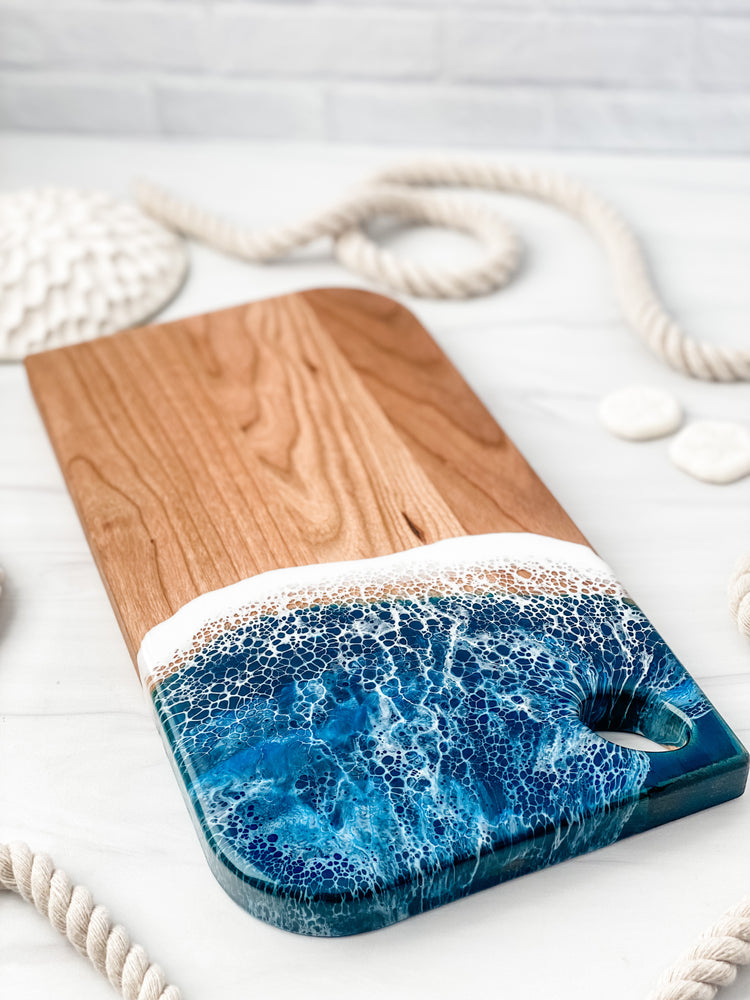 
                  
                    Load image into Gallery viewer, Small Cheese Board in Ocean Goddess
                  
                