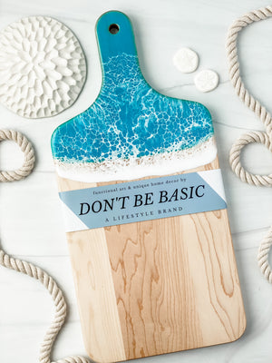 
                  
                    Load image into Gallery viewer, Large Paddle Cheese Board in Tranquil Turquoise
                  
                
