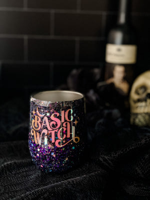 
                  
                    Load image into Gallery viewer, Basic Witch Wine Glass Tumbler Cup RTS
                  
                