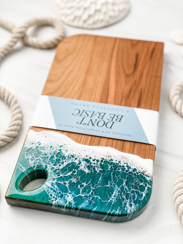 
                  
                    Load image into Gallery viewer, Large Cheese Board in Emerald Mermaid
                  
                