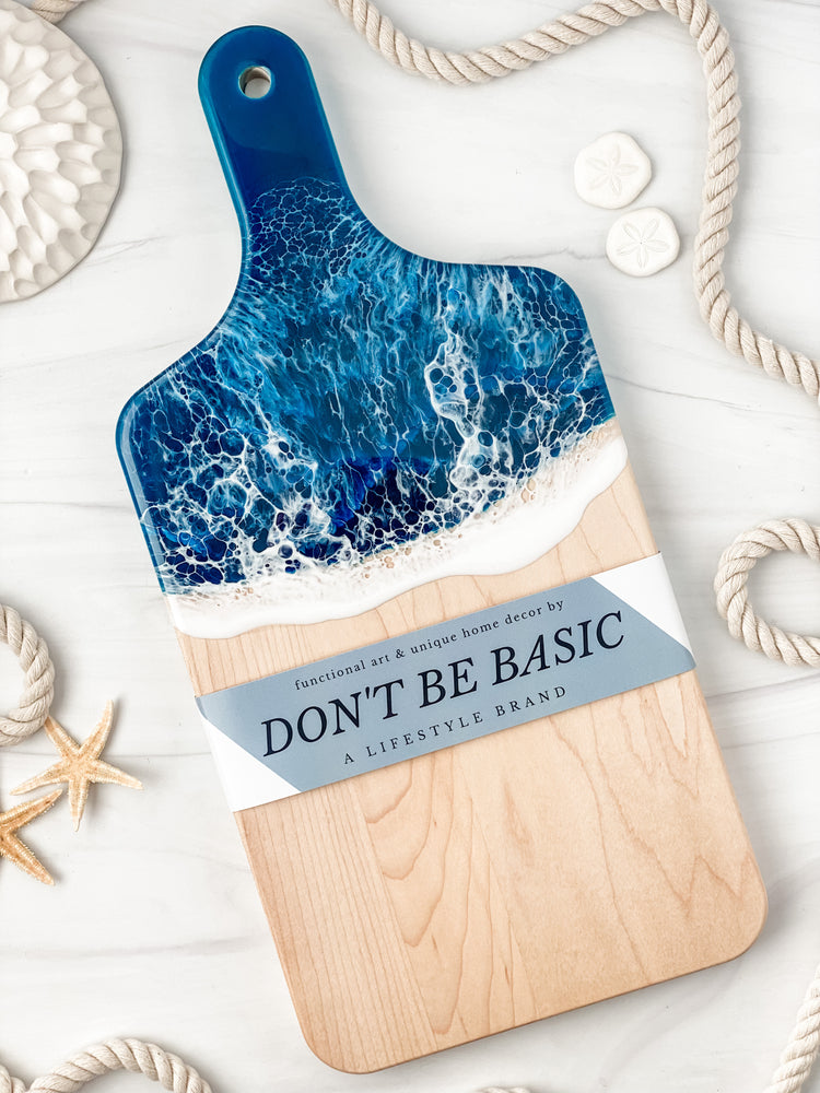 Large Paddle Cheese Board in Ocean Goddess